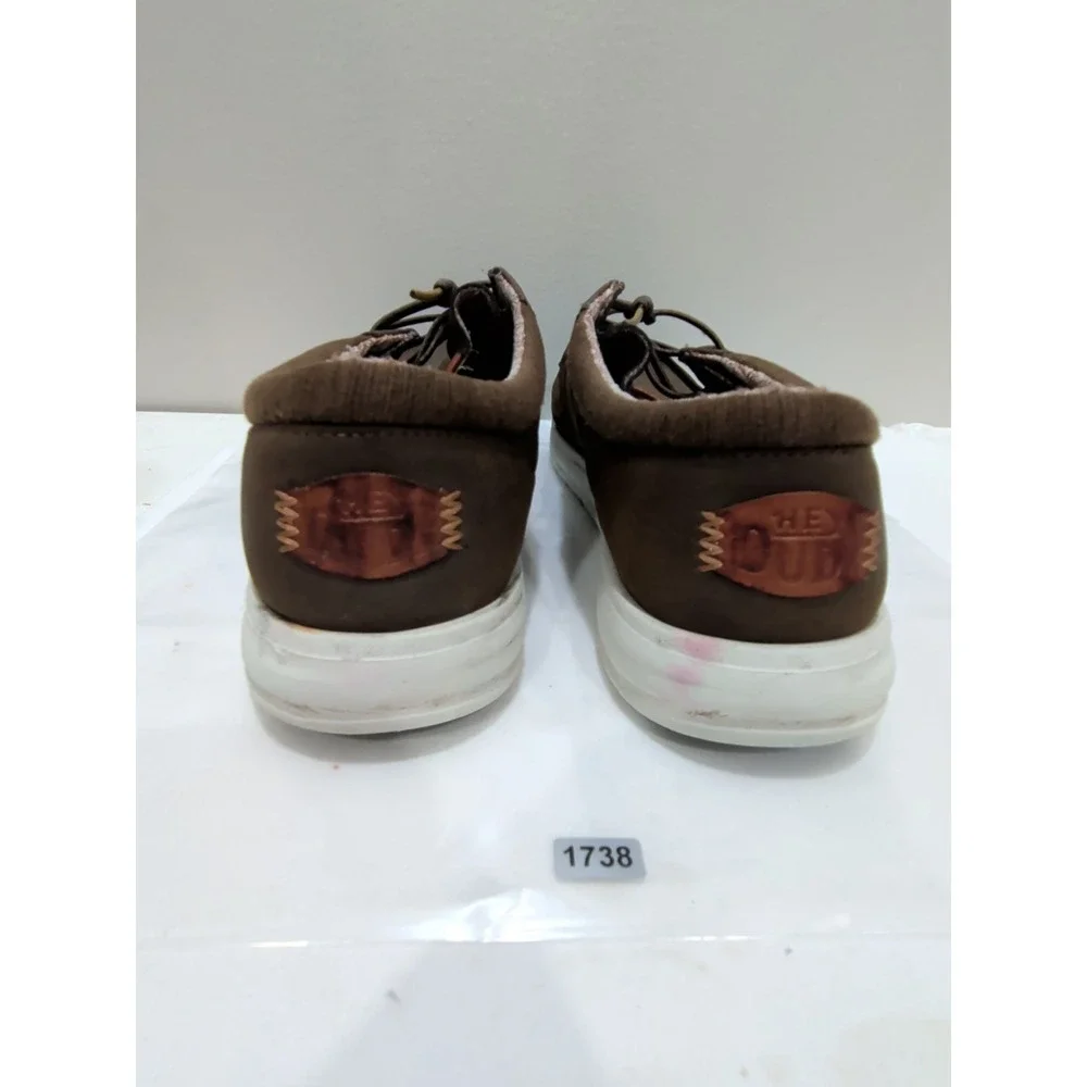 Hey Dude Paul Classic Mens Loafer Shoes in Brown Men's Sz 12